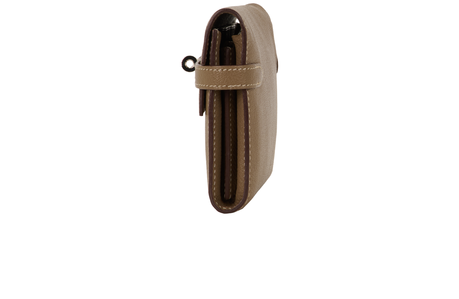 Hermes Kelly Wallet, &pound;1,600, Accessories, Taupe, Leather, Bottom view